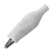 Зажим тестерный малый L-44 мм, белый, 9-0008W