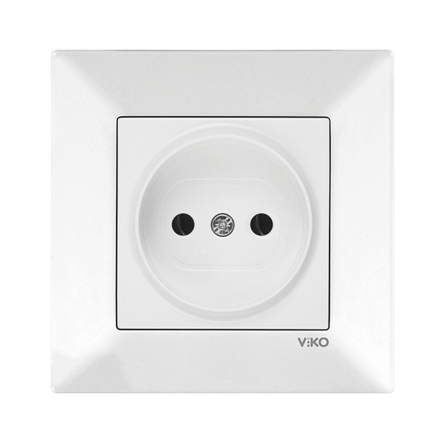 Розетка одинарная VIKO Meridian, 90970007-WH, белая - 1
