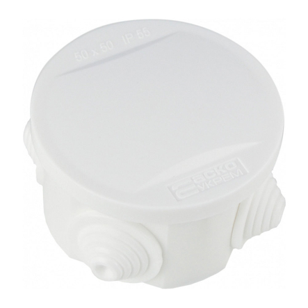 Коробка распределительная АСКОУКРЕМ UAtmo, 50х50, IP55, 4 вывода, A0150170027 - 1