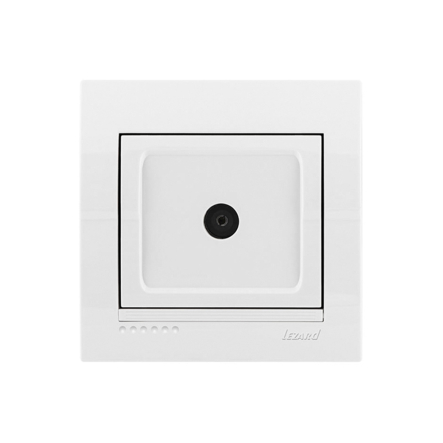 Розетка Lezard DERIY ТВ концевая, біла, 702-0202-130 - 1