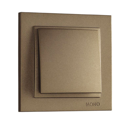 Вимикач 1кл. Mono Electric, DESPINA, бронза, 102-232325-100 - 1