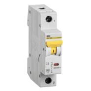 Автоматический выключатель IEK ВА47-60M, 1P, C 3А, 6кА, MVA31-1-003-C
