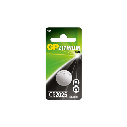 Батарейка GP 2025 U-5 3V литиевые GP дискова Lithium Button Cell 3.0V CR2025-8U5 - 1