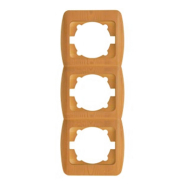 Рамка ZIRVE EL-BI тройная вертикальная, ольха, 501-000701-239