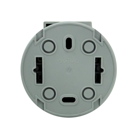 Розетка накладная HOROZ xOne 1-я, с з/к, с крышкой, 16А, IP54, серая, 406-240000-249