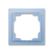 Рамка одинарная Neo белый/синий лед