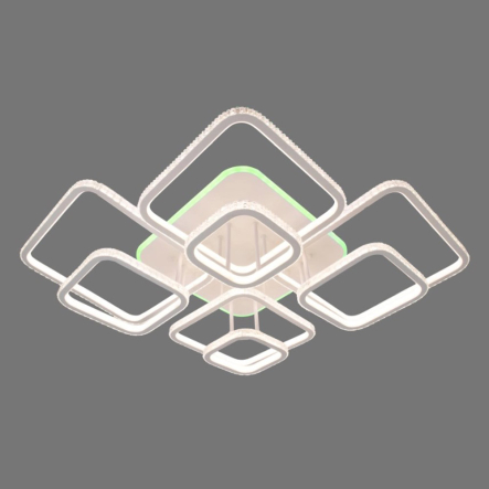 Люстра LED SIRIUS DK5868B/8 WH (RGB) 552W+14W