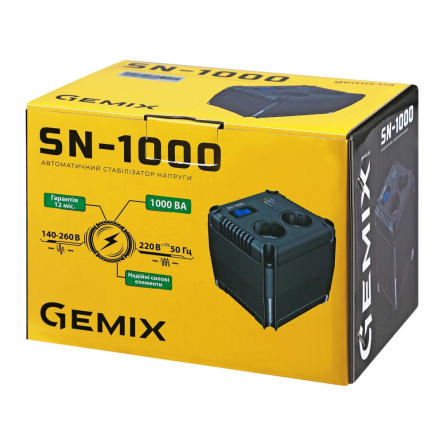 Стабилизатор напряжения Gemix SN-1000 (700Вт)