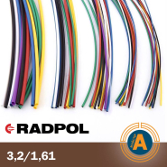 Трубка термоусадочная RADPOL, RCH1 3,2/1,6Х1-BR коричневая