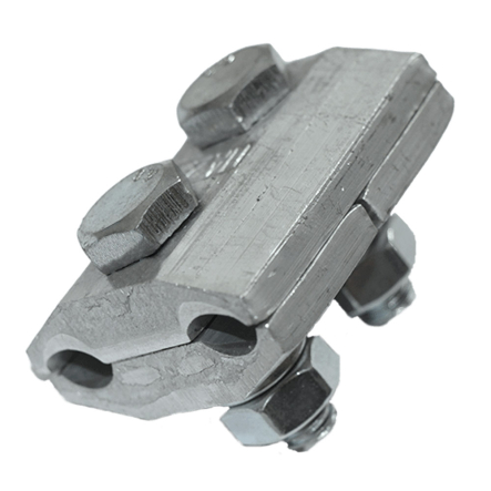 Зажим соединительный плашечный ПА 2-1, d провода: 9,6-11,4 мм, алюминий (2 болта)