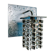 Бра ARTTOK 3458/1W-N CH+SBK+CL square crystal