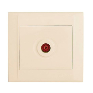 Розетка телевізійна прохідна Makel Defne, крем, 42010007