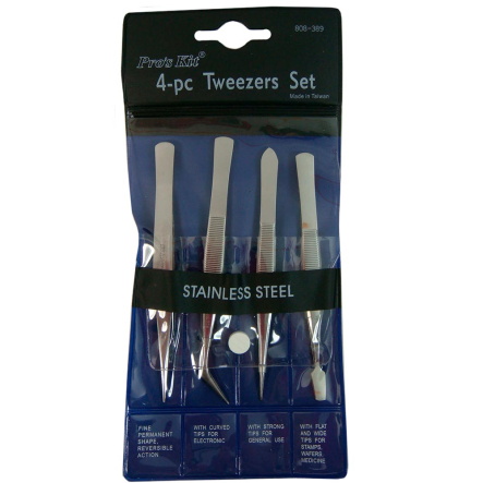 Набор пинцетов Pro'sKit 808-389