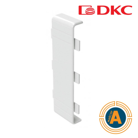 GAN 200 Накладка на стык крышки 200мм, белый, RAL9001, ДКС, 00890 - 1