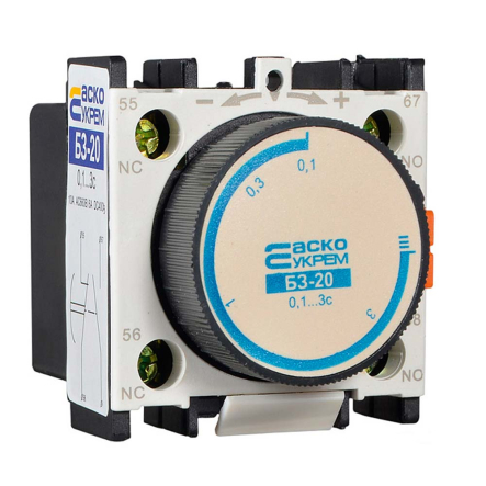 Блок задержки АСКО-УКРЕМ БЗ-20 (0,1-3 сек при включении) (LA2-DТ0), A0040050004 - 1