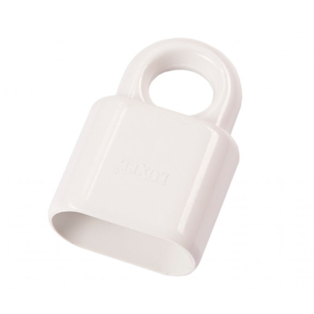 Гнездо плоское с кольцом 10А Luxel, белое, 1024 - 1