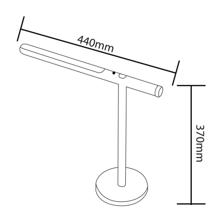 Настольная лампа аккумуляторная HOROZ Electric BANU 22W 4500K 3,7V/1800mAh