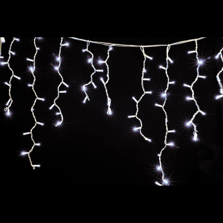 Гирлянда внешняя DELUX, ICICLE, 120LED, 2x0,9м, белая/белая, IP44, EN - 1