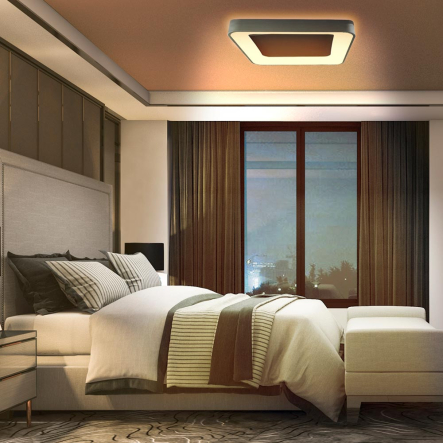 Светильник LED накладной VIDEX EDGE-SC-72W-BLACK 2700K-6000K квадрат 450х450х80мм