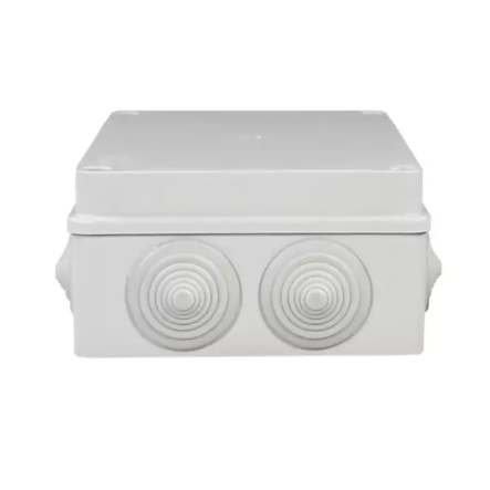 Коробка распределительная PAWBOL S-BOX 406, 190х140х70, IP55, 10 сальников, серая