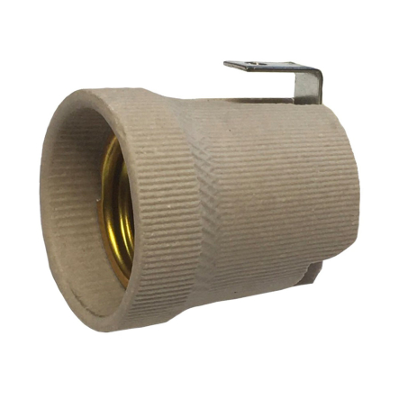 Патрон керамічний Е27, з лапкою, TNSy, 5000839 - 1