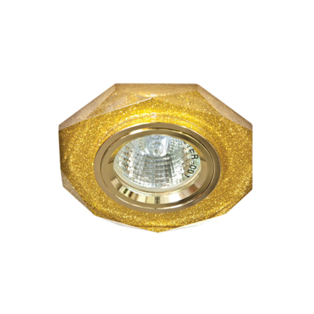 Светильник точечный Feron 8020-2, MR16, GU5.3, мерцающие золото/золото - 1