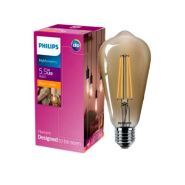 Светодиодная лампа Philips Filament Classic CL GNDAPR 5.5 Вт, 2500K, E27, 220 В, ST64