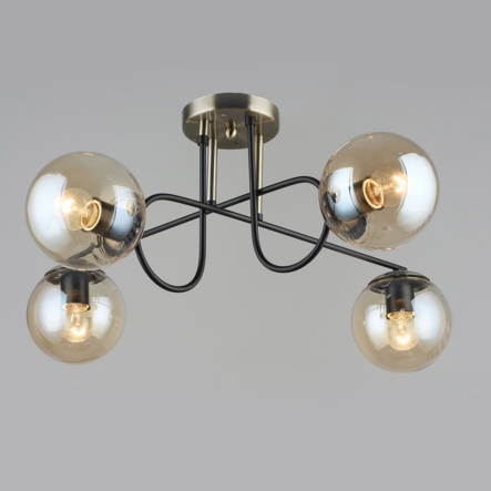 Люстра SIRIUS B A4243/4 BK+AB, Е27 - 1