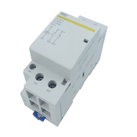 Контактор модульный TechnoSystems КМ-2-40-11 40А 230AC 1NO-1NC 2р 2мод., TNSy5503822 - 1