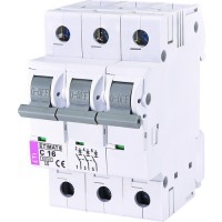Автоматический выключатель ETI 3р 16А 6kA 2145516 - 1