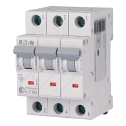 Автоматический выключатель EATON HL-C10/3, 3P, 10A, C 4,5kA, 194789