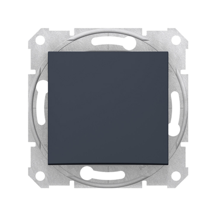 Переключатель одноклавишный Schneider Electric Sedna, графіт, SDN0400170 - 1
