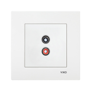 Розетка аудіо (для динаміків) VIKO KARRE, 90960037, білий