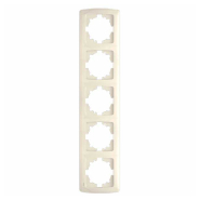 Рамка п'ятірна вертикальна VIKO CARMEN, 90572005, крем