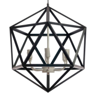 Люстра подвес ARTTOK 4243/6P MATT BK+WT