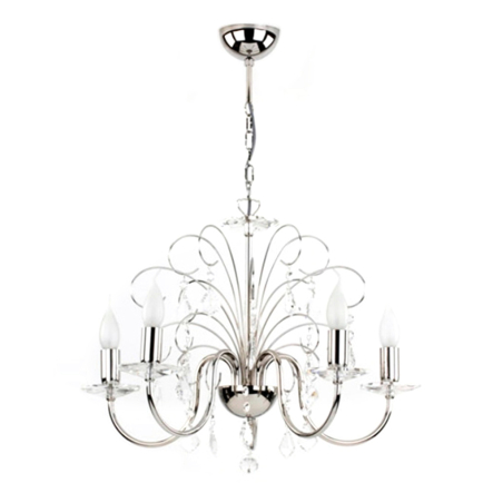 Подвес ALFA 12405 Palmira, 5xE14х40W, D 54 см, H 74 см - 1