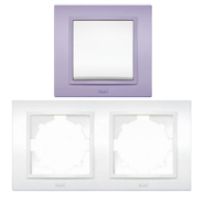 Рамка EL-BI Zena двойная, сиреневая, 500-012010-226