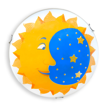 Светильник настенно-потолочный ДеКоРа, Месяц, Е27, 2х60W, ⌀300 мм, 48310 - 1