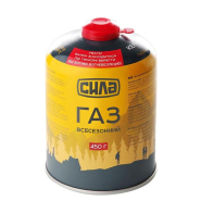 Газ у балоні з різьбленням для кемпінгу 450 г (Корея) СИЛА, 65141/680247