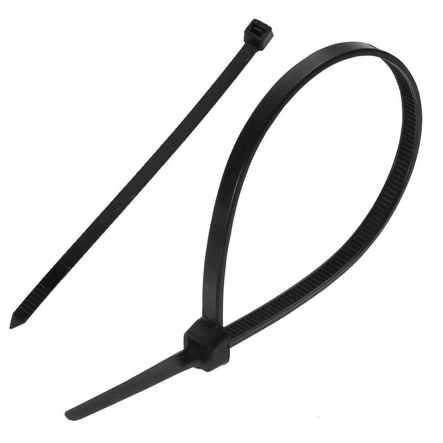 Стяжка кабельная SEZ VPS TKUV 2/100, черная, морозоустойчивая, уп.100 шт., защита от УФ - 1