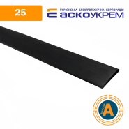 Трубка термоусаджувальна (ТУТ), АСКО-УКРЕМ d - 25,4/8.5 мм, с клеевым слоем, чорна, 1 метр [ A0150040060 ]