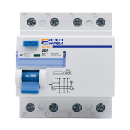 Пристрій захисного вимкнення АСКО-УКРЕМ UTrust 3P+N 25А, 30mА АС, A0010210139