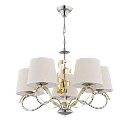 Люстра ALFA 22045 SANDRA 5хЕ14х40 Вт, D 69 см, H 65-75 см - 1