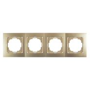Рамка Nilson Touran четверная универсальна золото, 24150094