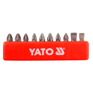 Набір біт на плоску викрутку YATO YT-0482 на кв. 1/4&quot; L = 25мм (10шт)