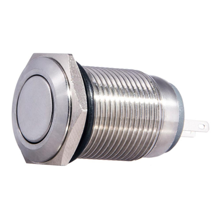 Кнопка металлическая плоская АСКО-УКРЕМ TYJ 16-211, 1NO+1NC, A0140010088