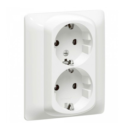 Розетка 2х2к+3 Legrand Galea Life, 771030, біла - 1