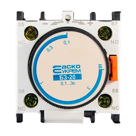 Блок задержки АСКО-УКРЕМ БЗ-20 (0,1-3 сек при включении) (LA2-DТ0), A0040050004