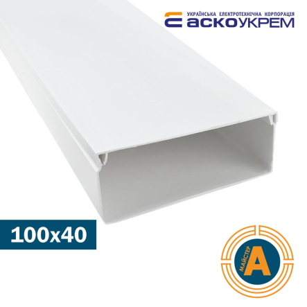Канал кабельный 100х40/2м, STEP, АСКО-УКРЕМ, A0070050046 - 1
