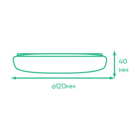 Светильник LED накладной ARDERO AL708ARD 18W, 5000K, 1800Lm, 120x40мм